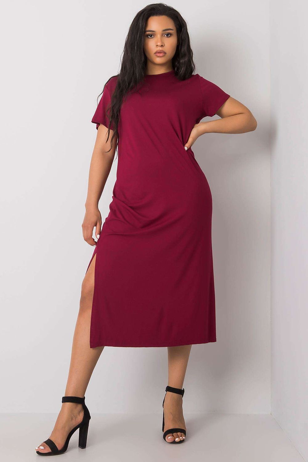 Plus size dress model 166010